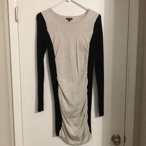 Express Black & Silver Sweater Dress